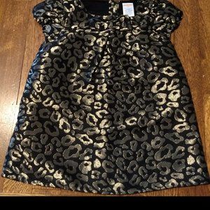 Gymboree City Kitty leopard print jaquard dress 3T